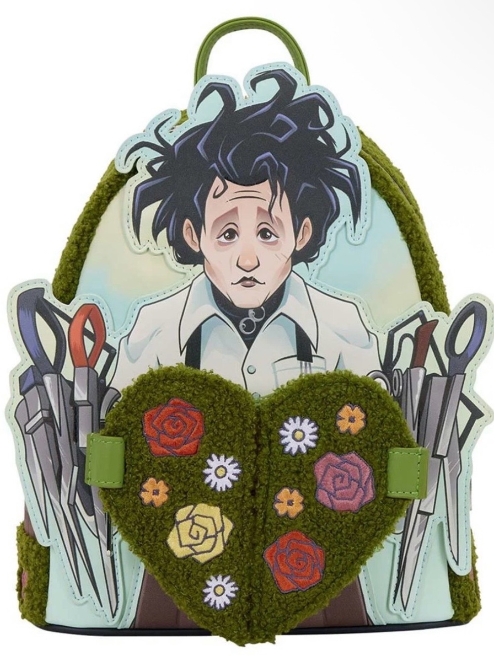 NEW Loungefly Twentieth Century Studios Edward Scissorhands Sherpa Mini Backpack